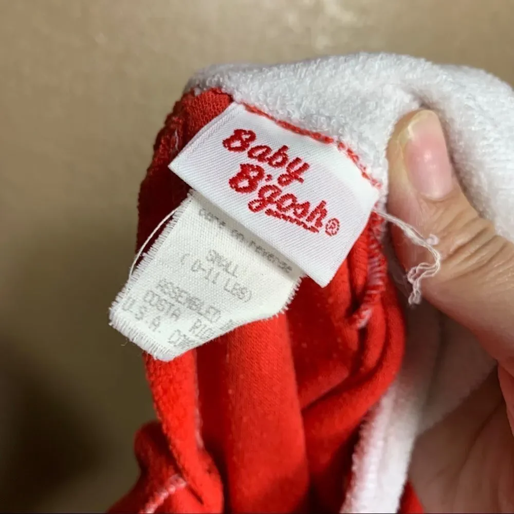 Vintage Oshkosh baby B’Gosh Christmas footies‎